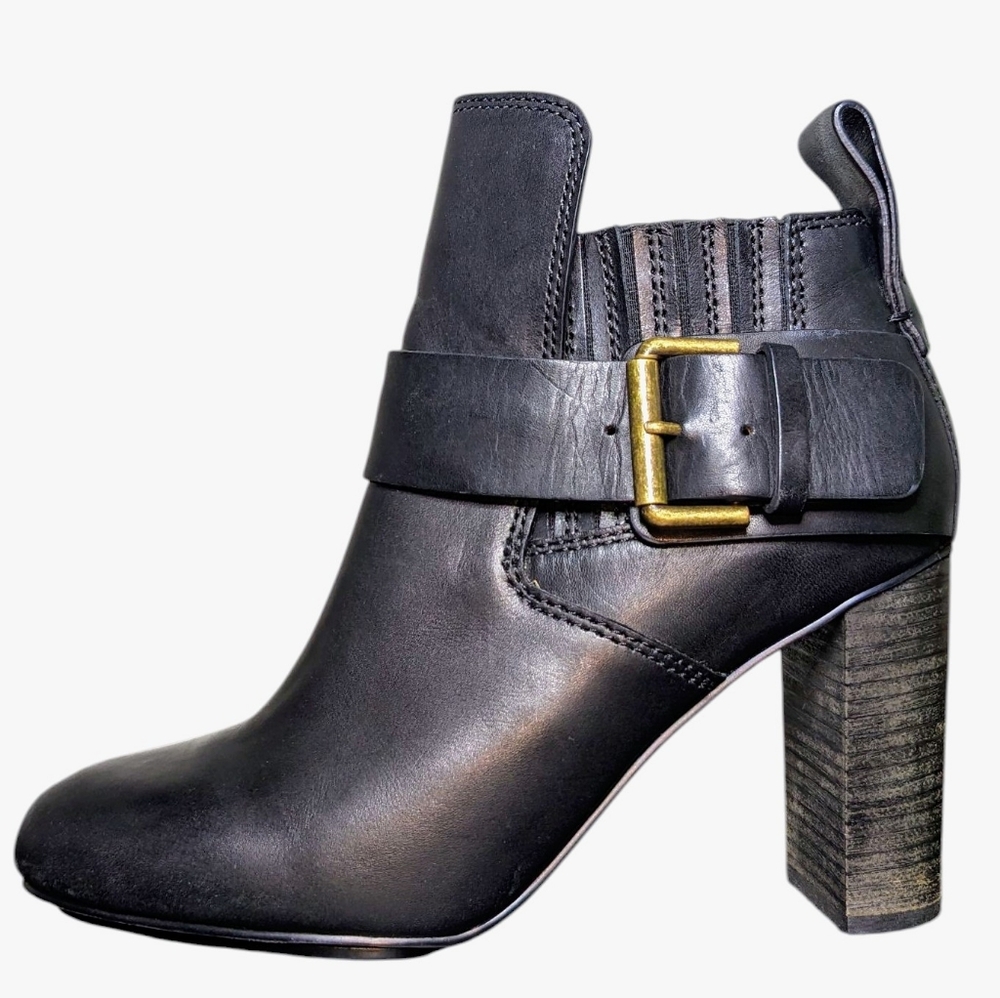 See By Chloe | Cappa Black Leather Ultra High Heel Booties Women's Size 9